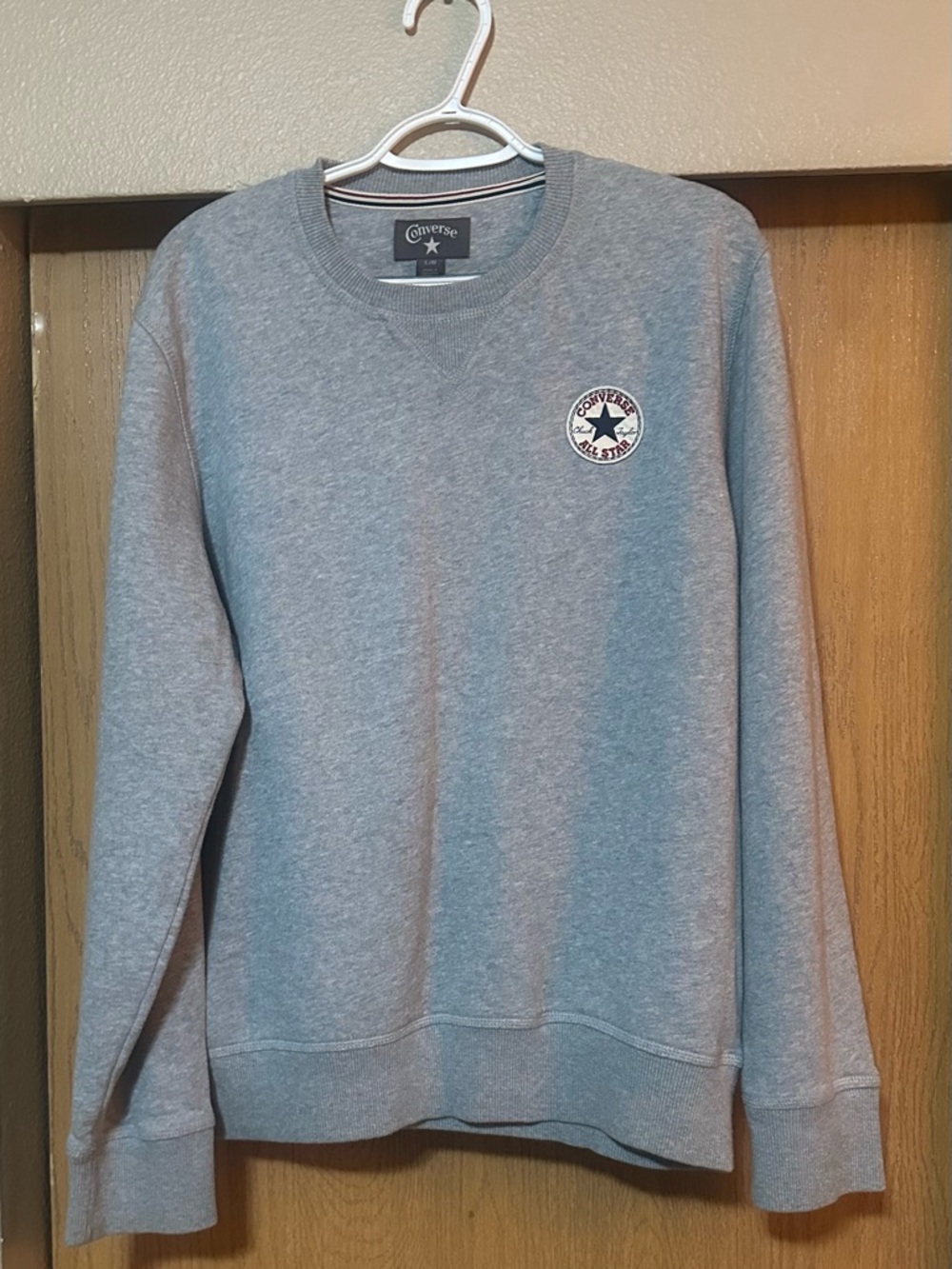 Converse Men's Grey tCrewneck Sweatshirt
